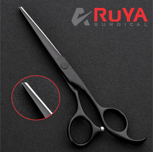 Profesional Japón 440 de acero de 6 pulgadas negro tijeras de pelo Set de 2 Pcs peluquería Barber tijeras de adelgazamiento tijeras CE - Product Image 2