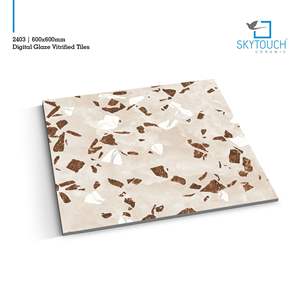 Azulejos de porcelana para exteriores de alta gama Super Market Floor Vila Paredes y pisos con azulejos de color marrón dorado pulido y MattFloor pulido 600X600 600X1200mm - Product Image 3