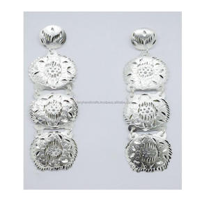 Pendientes bordados de la India para mujer, joyería de moda, multicolor - Product Image 2