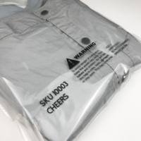 Joint d'étanchéité auto-adhésif transparent personnalisé à bas prix pour vêtements OPP Sac d'emballage en plastique/poly transparent