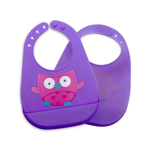 Bavoirs pour bébé unisexes en coton biologique imperméable et écologique avec fermeture à boutons, prix de gros - Product Image 1