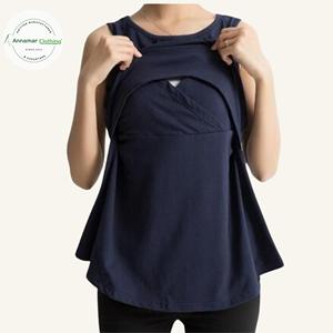 T-shirt d'allaitement pour mamans, GOTS en 95% coton spandex, haute qualité, fabricant brésilien, personnalisés, 5% - Product Image 2