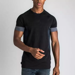 Vente directe d'usine personnalisé hommes grande taille T-Shirt de gymnastique coupe musclée à manches courtes tissu de jersey respirant Techniques lavées - Product Image 3