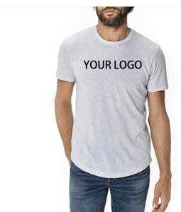 Venta al por mayor de manga corta de cuello redondo de buena calidad 100% algodón hombres camiseta hombres - Product Image 6