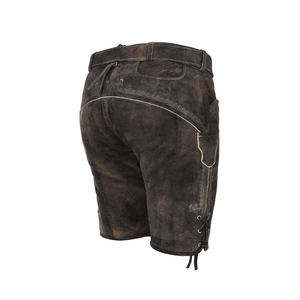 กางเกงขาสั้นบาวาเรีย lederhosen ปักลายสีน้ำตาลทรงสลิมฟิตพร้อมโลโก้ขนาดล้าง6XL ตกแต่งลวดลาย - Product Image 4