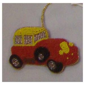 Adorno Colgante de Alta Calidad con Forma de Auto Jeep y Decoración de Cuentas - Product Image 1