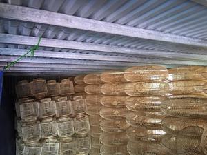 Lustre artisanal antique de luxe du fabricant du Vietnam abat-jour bambou naturel/rotin pendentif transparent européen français - Product Image 2