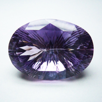 Pierre précieuse améthyste naturelle de forme ovale facettée 12x10 mm, améthyste calibrée, pierres précieuses en vrac, qualité 3A, améthyste violette GEMFORTE INC