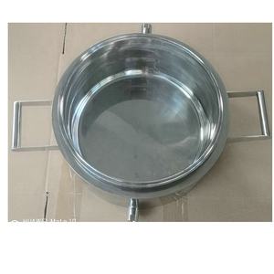 Stainless Steel Dasar Koleksi Piring Percikan Jaket dengan Pegangan - Product Image 2