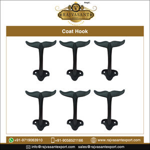 Solid <b>Cast</b> <b>Iron</b> Small Double Robe Fish Tail Bedroom Doors <b>Coat</b> <b>Hooks</b> at the Lowest Price Direct From Manufacturers - Product Image 5