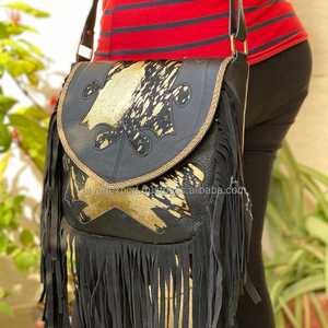 Sac à main à frange en cuir pu pour femmes, sac à bandoulière imprimé Animal - Product Image 2