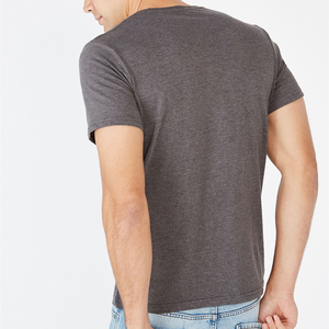 T-shirt homme OEM 2021 T, nouveau style élégant, rose rouge, col rond, 100% coton, uni, pour homme/garçon - Product Image 3