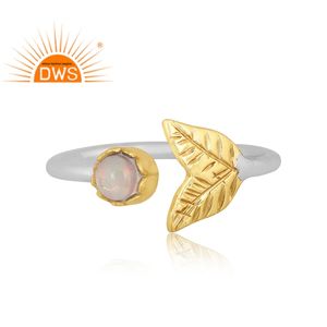 Bague de conception de queue de poisson en opale éthiopienne naturelle en argent sterling fin pour femmes fabricant de bijoux - Product Image 3