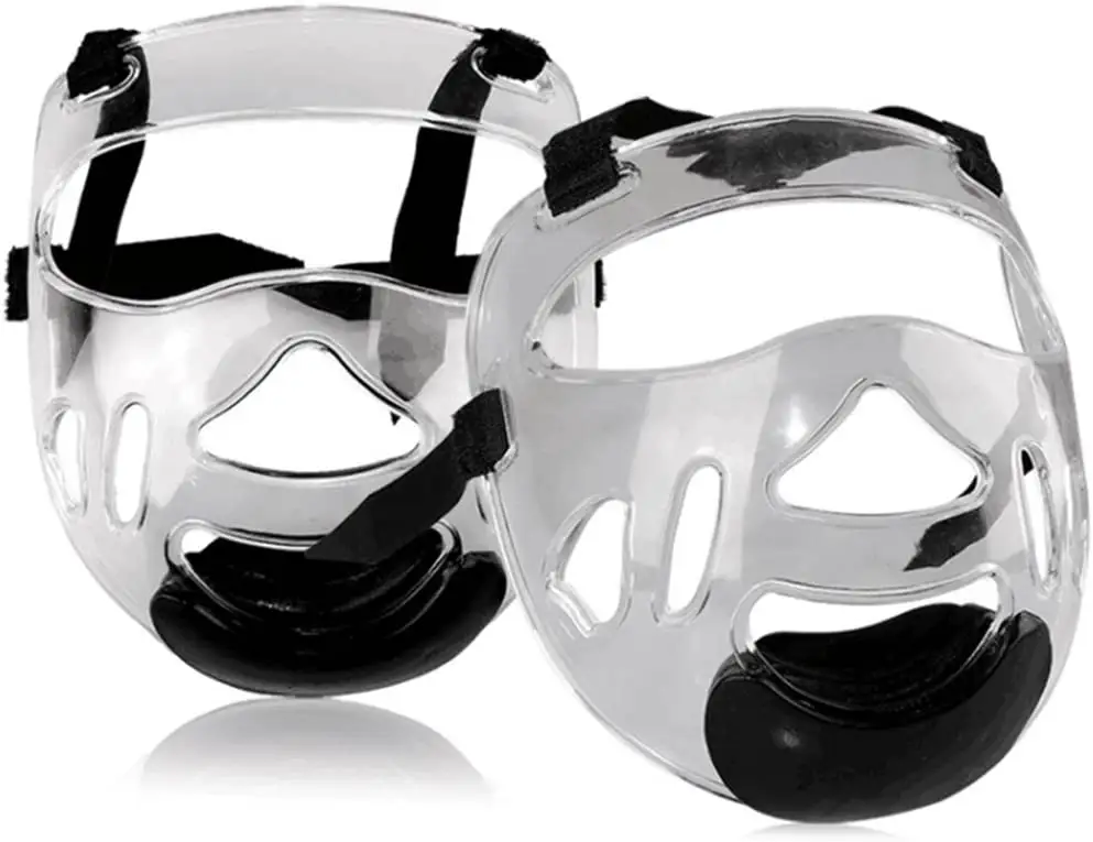 Protector facial transparente, protector de cabeza portátil desmontable, protector de Taekwondo para deportes