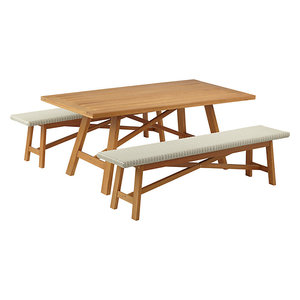 Ensembles de mobilier de salle à manger d'extérieur pliables en teck, modernes, durables et abordables pour patio, parc et jardin - Entreprise - Product Image 3