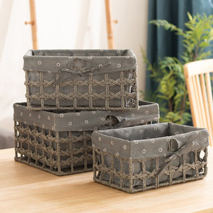 Oneup — panier de rangement en rotin tibétain, boîte en bambou, pour les cosmétiques, les aliments, fait à la main - Product Image 2