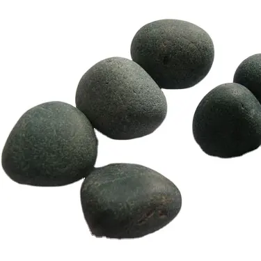 Small Black Polished Pebble & Gravel Bulk Supply for Landscaping and Garden Development Standard Packing by Special Exporter