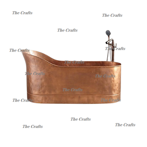 Bañera martillada de cobre puro para accesorios de baño Bañera de cobre de la más alta calidad a precios razonables - Product Image 1