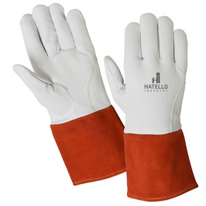 <b>Gloves</b> Mig Tig Welding <b>Gloves</b> High Quality Soft Sensitive <b>Gloves</b> Grain Goatskin Split Cowhide Leather 5 Inch - Product Image 3