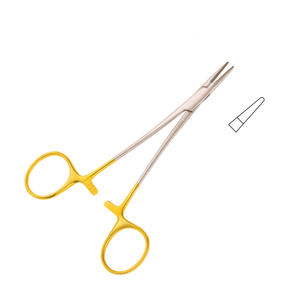 Soporte de aguja HALSEY "TC" de alta calidad, instrumentos quirúrgicos de acero inoxidable de 12,0 cm de Volgocare International - Product Image 2