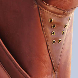 Dernière veste d'hiver pour hommes en peau de mouton blanche véritable et en fourrure de mouton marron Type de grain confortable et élégant - Product Image 3