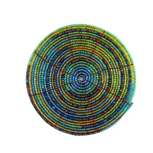 Latest Designer Beaded Round Coaster Pads Mats and Placemats