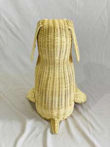 Regalos de navidad tejido de mimbre artesanía cestas Venta caliente perro forma animal de decoración cestas para ventas - Product Image 5