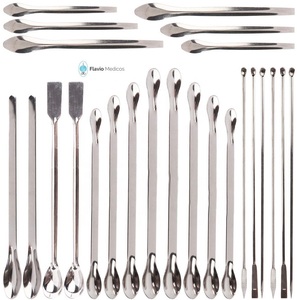 Cuillère de laboratoire Spatule Cuillère à mélanger de laboratoire en acier inoxydable Instruments chirurgicaux à double extrémité - Product Image 2