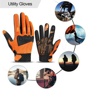 Gants de gymnastique à doigts entiers respirants OEM avec coussinet en gel pour écran tactile pour le cyclisme de course - Product Image 4