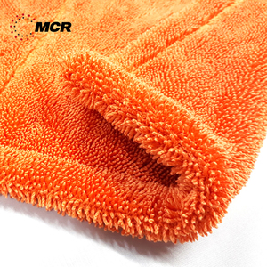Serviette de lavage de voiture coréenne en microfibre 1100gsm à double torsion avec bord caché Service OEM personnalisé - Product Image 4