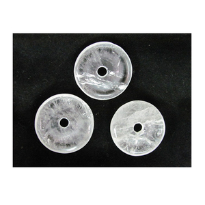 Natural Crystal <b>Quartz</b> Gemstone Donuts Shaped <b>Stones</b> - Product Image 1