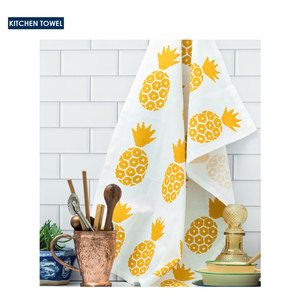 Huge Demand Top Printing Linen/Cotton <b>Kitchen</b> Tea Towel in White, Natural Colour with Printing/Embroidery - Product Image 1