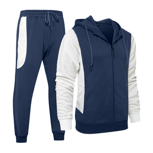 Ensemble 2 pièces personnalisé Survêtement en coton pour homme Jogger Sportswear pas cher pour adultes utilisation à la salle de sport au printemps saison - Product Image 1