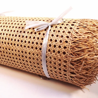 Cannage en rotin naturel demi-blanchi de 5/8 pouce, matériau de tressage ouvert pour meubles, fabrication Bao Minh Vietnam, longueur 15m