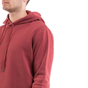 Hot Selling Maroon Color Fleece Pullover <b>Hoodies</b> with Hood and Tightening <b>String</b> Eco-Friendly Unisex Winter Regular Fit - Product Image 5