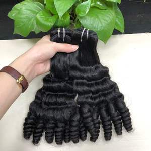 Extensions de cheveux naturels Remy à Double trame faites Machine, 8 pièces, ondulées, cuticules, corps, vierge, Double trame, qualité supérieure, prix vente en gros - Product Image 4