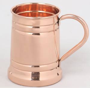 Chope à bière en cuivre martelé, chope en cuivre pur de type baril - Product Image 5