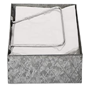 Porta Servilletas Galvanizado de la Más Alta Calidad, Diseño Simple, Forma Rectangular, a Precio Económico - Product Image 4