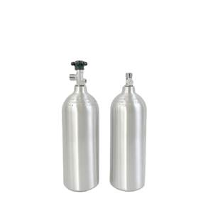 Cilindro de gas con sistema de CO2 para planta de acuario de 20oz 0.8L de metal certificado TPED con válvula lateral frontal W21.8 124 bar - Product Image 6