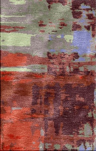 Tufté à la main Tapis en Viscose - Product Image 2