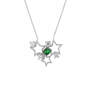 <b>14K</b> Solid <b>Gold</b> Star Charm <b>Necklace</b> - Product Image 3