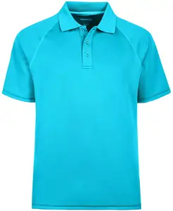 Người đàn ông giá rẻ giá UV bảo vệ độ ẩm hiệu suất Polyester rắn màu t Áo sơ mi newely thiết kế