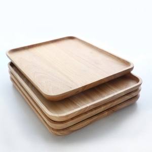 ถาดเสิร์ฟทำจากไม้ทรงกลมแบบมีที่จับสำหรับร้านอาหารปรับได้ตามต้องการ - Product Image 4