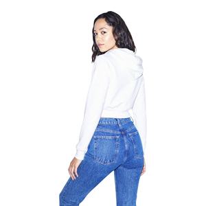 Sudadera con Capucha de Algodón 100% con Estampado de Dibujos Animados para Mujer, de Alta Calidad, con Cremallera en la Manga, Top Corto Personalizable, Venta al por Mayor, MOQ Bajo, Invierno - Product Image 4