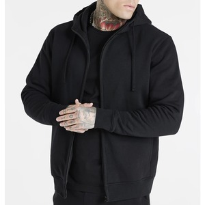 2022 personalizado impreso peso pesado 100% algodón pulóver Sudadera con capucha para hombres Logotipo de gran tamaño a prueba de viento forrado gimnasio deporte a prueba de viento hombres - Product Image 3