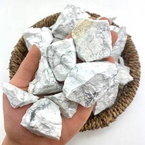 Magnifique Pierre Gemme Naturelle Brute de Howlite, Morceau Sculpté, Qualité Premium AAA, Articles Décoratifs Porte-Bonheur, Petite Taille, Agate Muntaha en Gros - Product Image 2