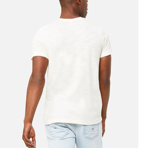 Bella Canvas mens 3001c Camisetas de algodón de calidad premium Regular Fit Waffle-Knit Pattern Camiseta de cuello redondo - Product Image 3