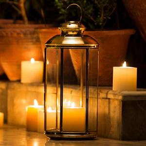 Candle Holder <b>Lantern</b> Golden Moroccan Stainless Steel Handle Metal Home Decoration <b>Lantern</b> - Product Image 2