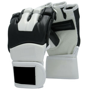 Por encargo de alta calidad 12oz 14oz 16oz PU cuero de vaca MMA empuñaduras de dedo completo guantes de boxeo antideslizantes para entrenamiento al aire libre - Product Image 3