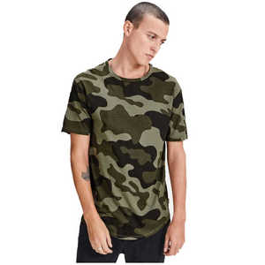 T-shirts en coton 100% à col rond, manches courtes, coupe régulière, tricotés, 80g, poids lourd, anti-froissement, respirants, vente en gros pour hommes - Product Image 3